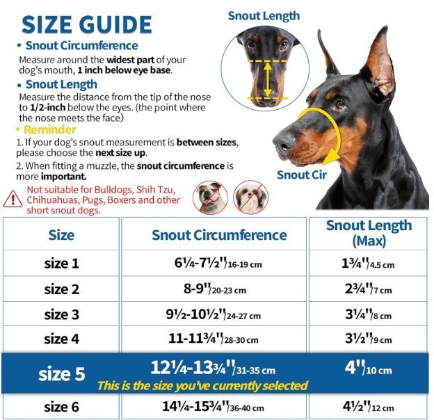 dog soft basket muzzle size 5 humanized silicone