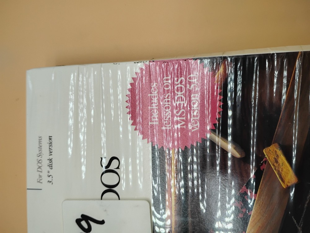 Microsoft Learning DOS 3.5" Disk Version Sealed Software NEW vintage 1991
