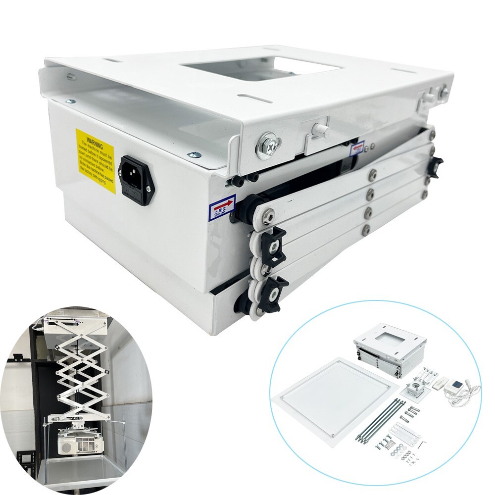 39in Electric Lift Ceiling Mounting Projector Bracket Motorized Remote Control