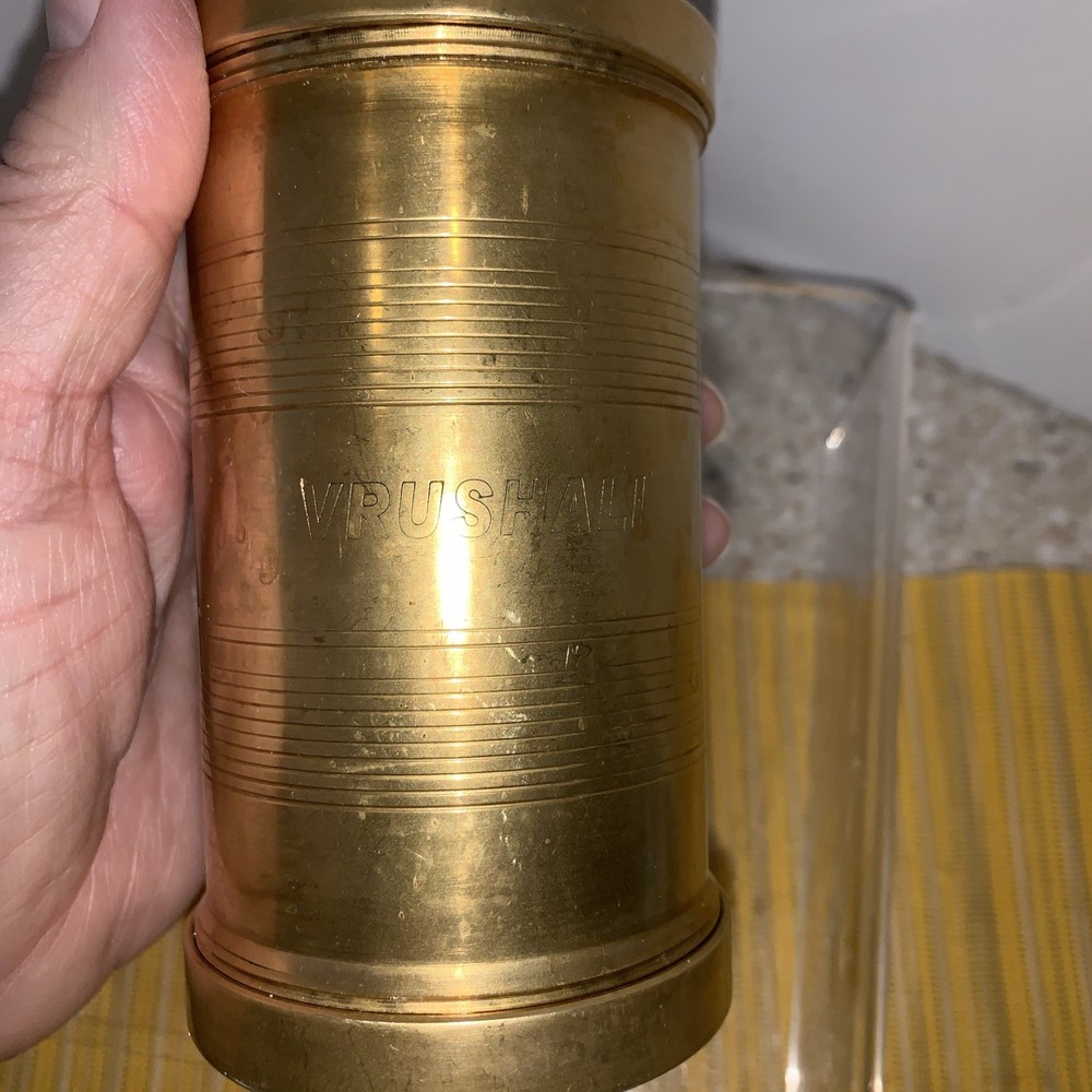 Brass Vrushali Cookie Press with Interchangeable Discs Indian