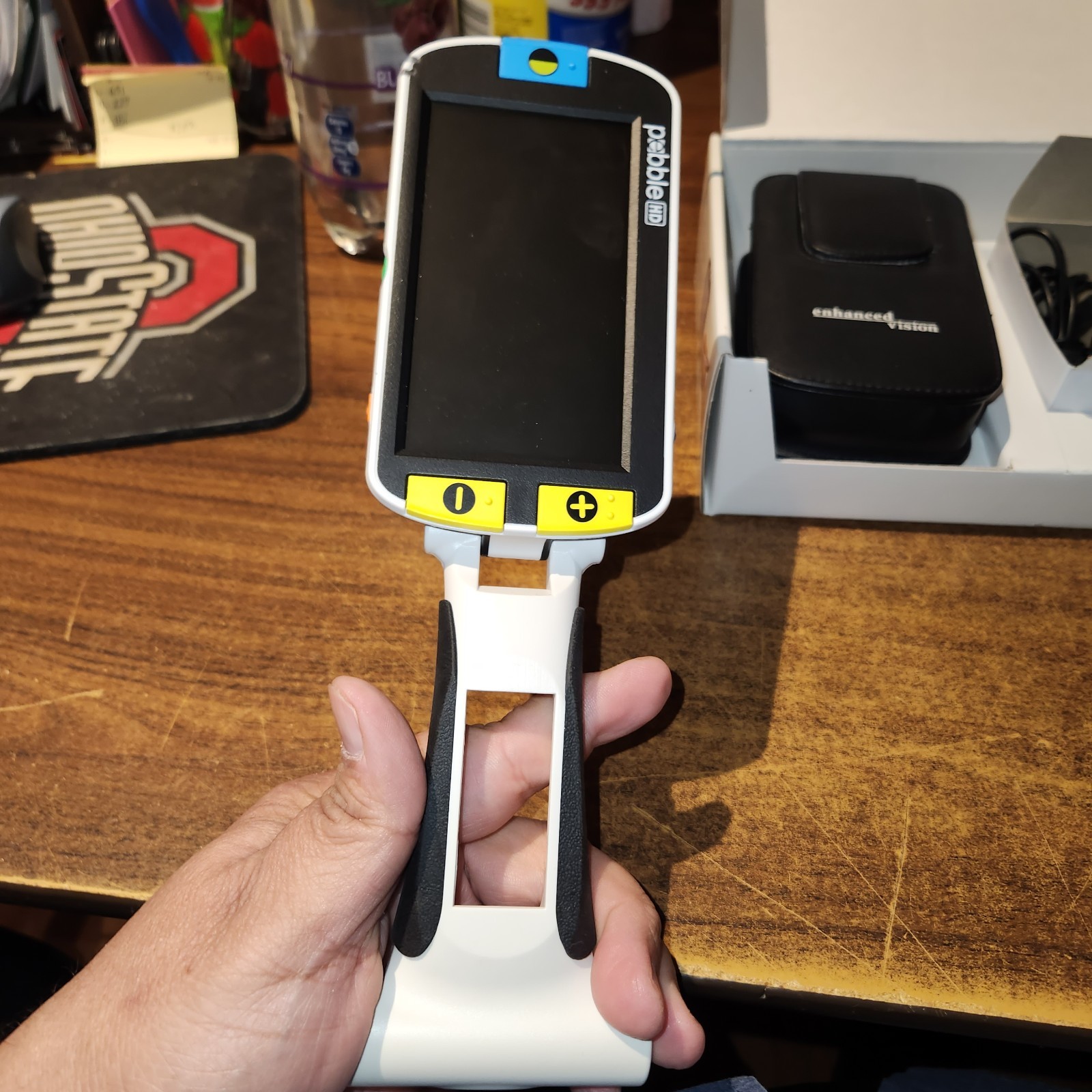 Enhanced Vision Pebble HD Portable Magnifier 4.3" Color Screen 13X Magnification