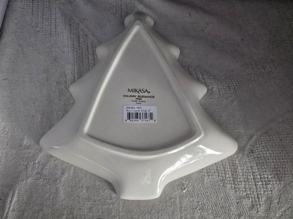 Mikasa Holiday Elegance Tree Candy Dish