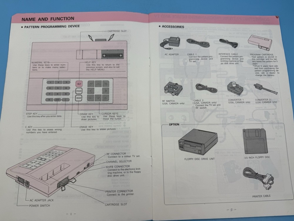 KNITKING INSTRUCTION Manual Book for PPD-110 Pattern Programming Device