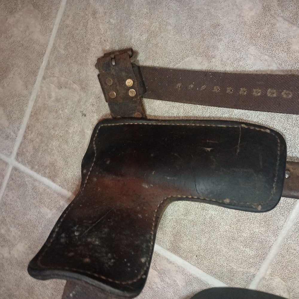 Vintage Tree Pole Climbing Spikes Gaffs Adjustable Leather logging forestry