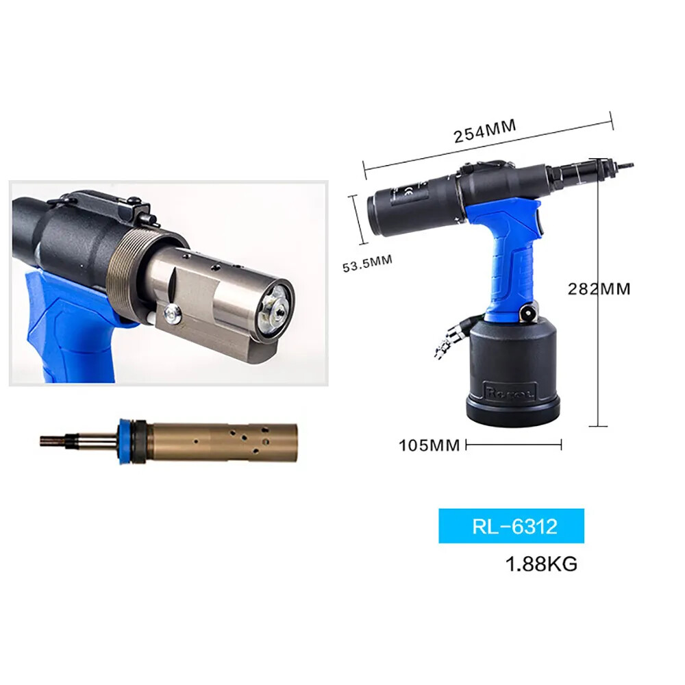 RL-6312 Automatic Pneumatic Riveting Nut Gun Industrial Quick Riveting Tool