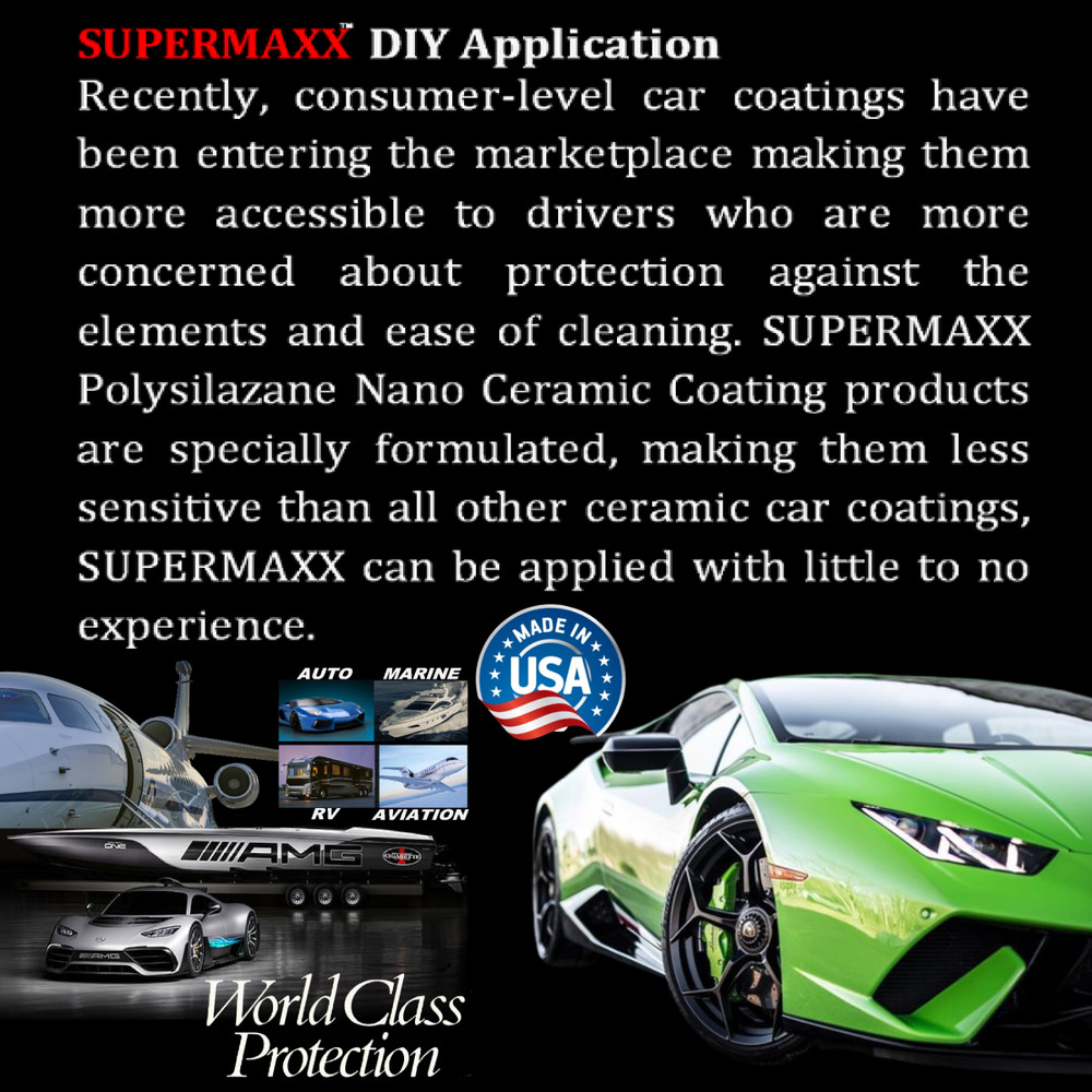 CERAMIC CAR COATING "POLYSILAZANE" ADVANCED "TRICURE TECHNOLOGY" HIGH GLOSS KIT
