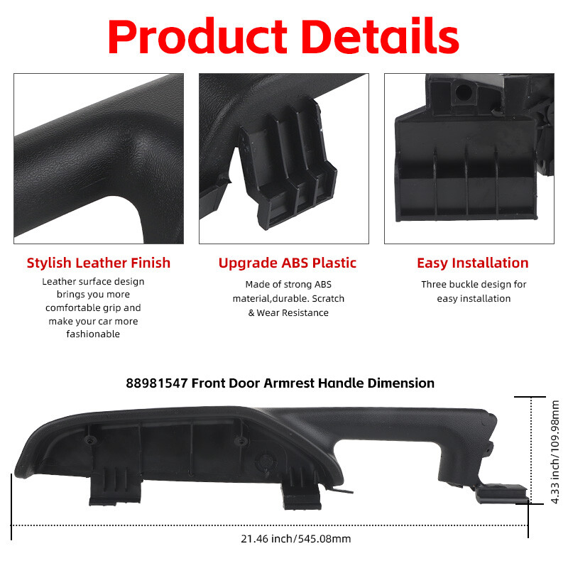 NEW Front Driver Left Side Door Armrest Handle for 99-06 Select Chevrolet/GMC