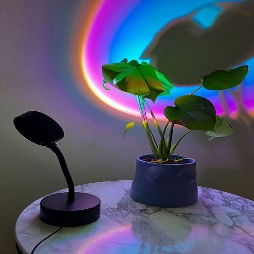 Romantic Sunset Lamp USB Led Decor Atmosphere Light Projector 16Colors