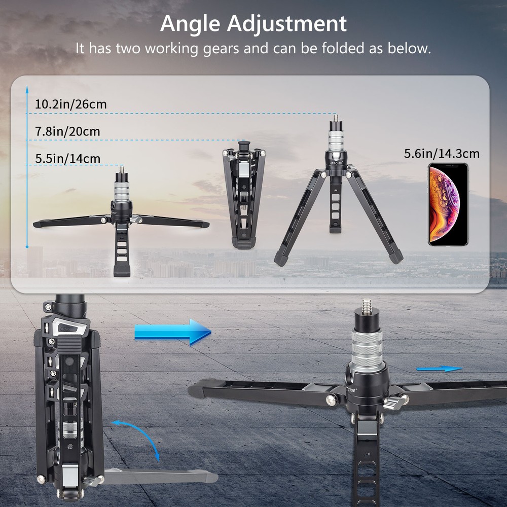 ARTCISE Monopod Base Support/tripod Stand Unipod Holder Lockable Ballhead 220lbs