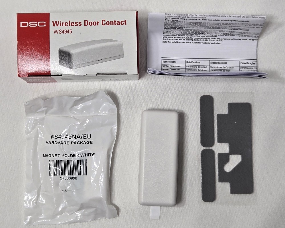 New DSC WS4945 Wireless Door Window Contact Sensor