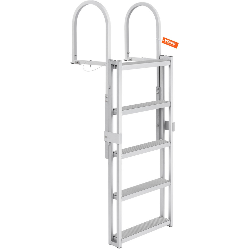 Dock Ladder, Retractable 5 Steps, for Ship/Lake/Pool/Marine Boarding