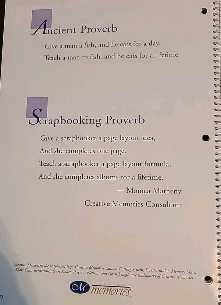 creative memories fast formula book