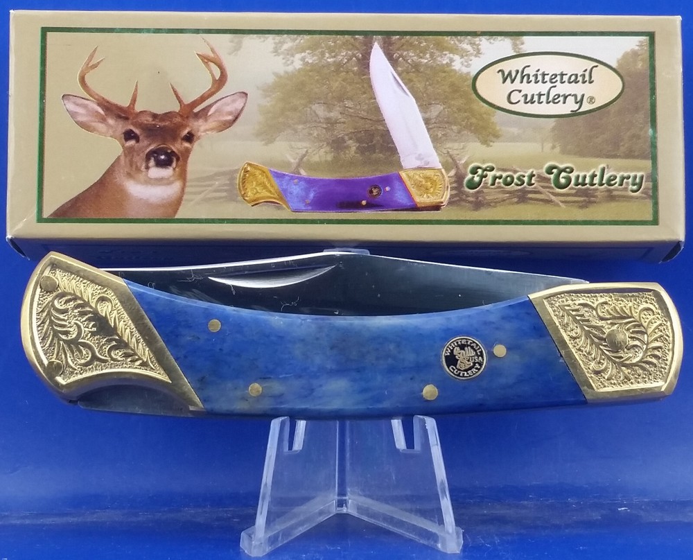 WHITETAIL CUTLERY BEAR CLAW LOCK BACK WT-072BLSB