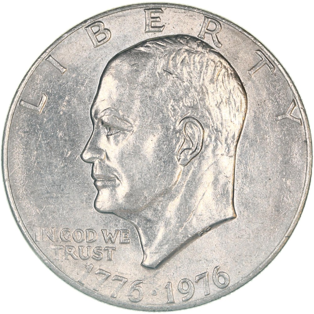 1976 (P) Eisenhower Bicentennial Dollar Type 2 AU Ike