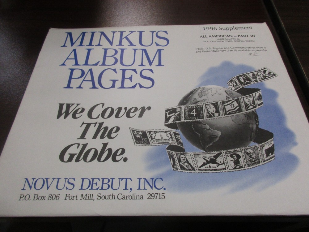 "MINKUS"  ALBUM PAGES  ALL  AMERICAN PART #3 1996    W/FREE SHIPPING!!!