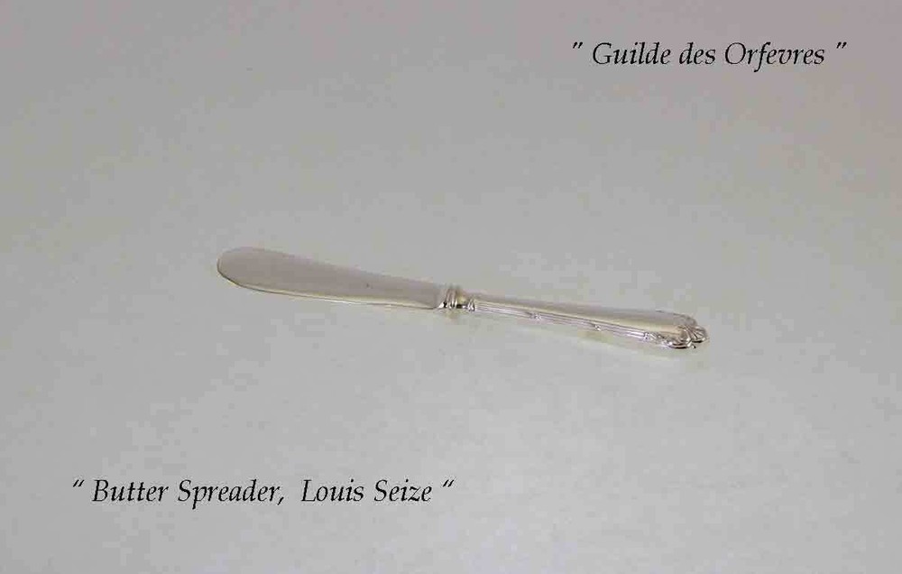 Finest Silver Plated Five Piece Place-Setting, Louis Seize