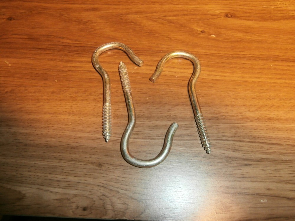 LOT/3 TV ANTENNA GUY WIRE HOOKS,NOS