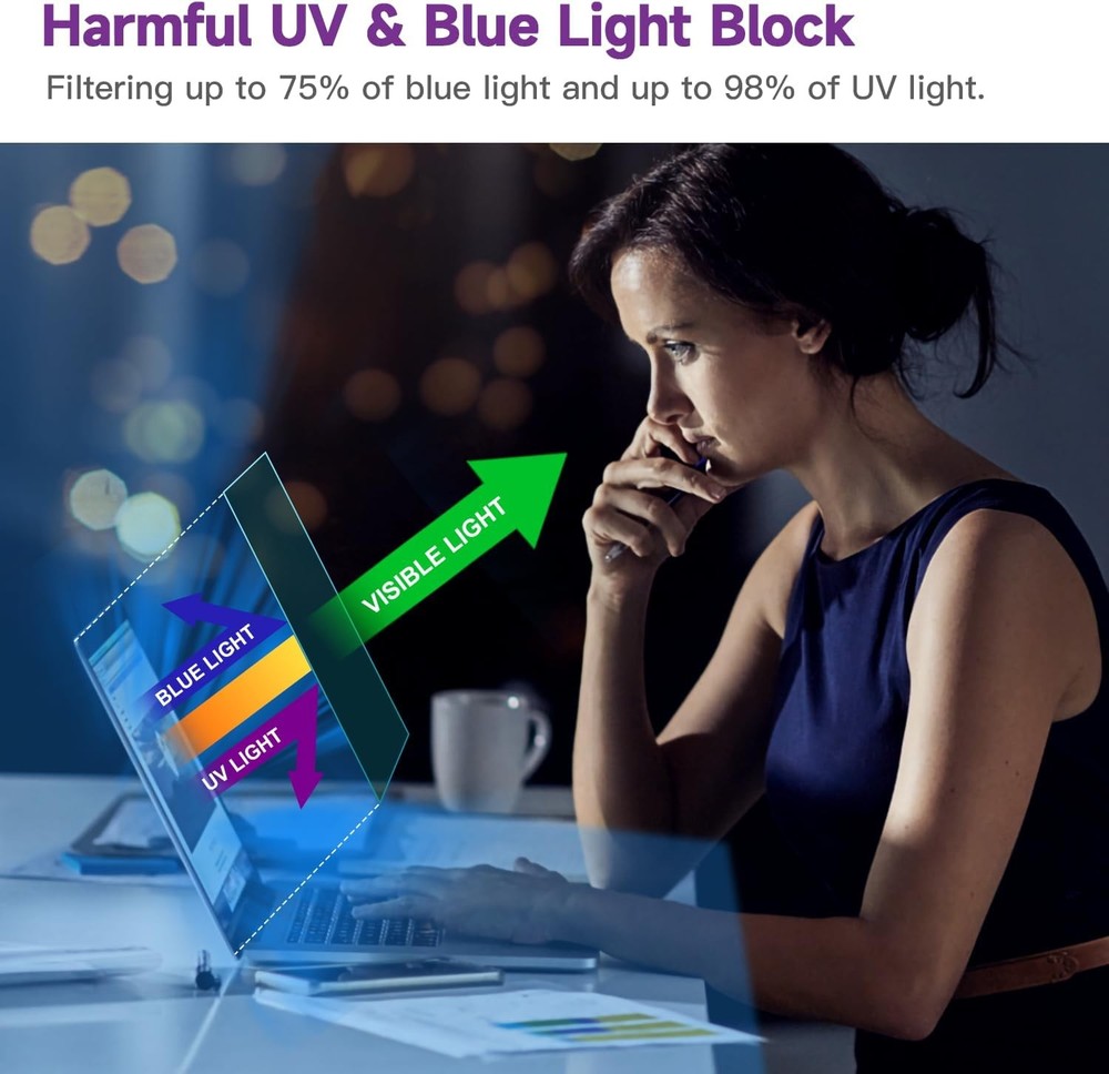 2 Pack 14" Anti Blue Light Screen Protector for HP/Acer/ASUS Laptops