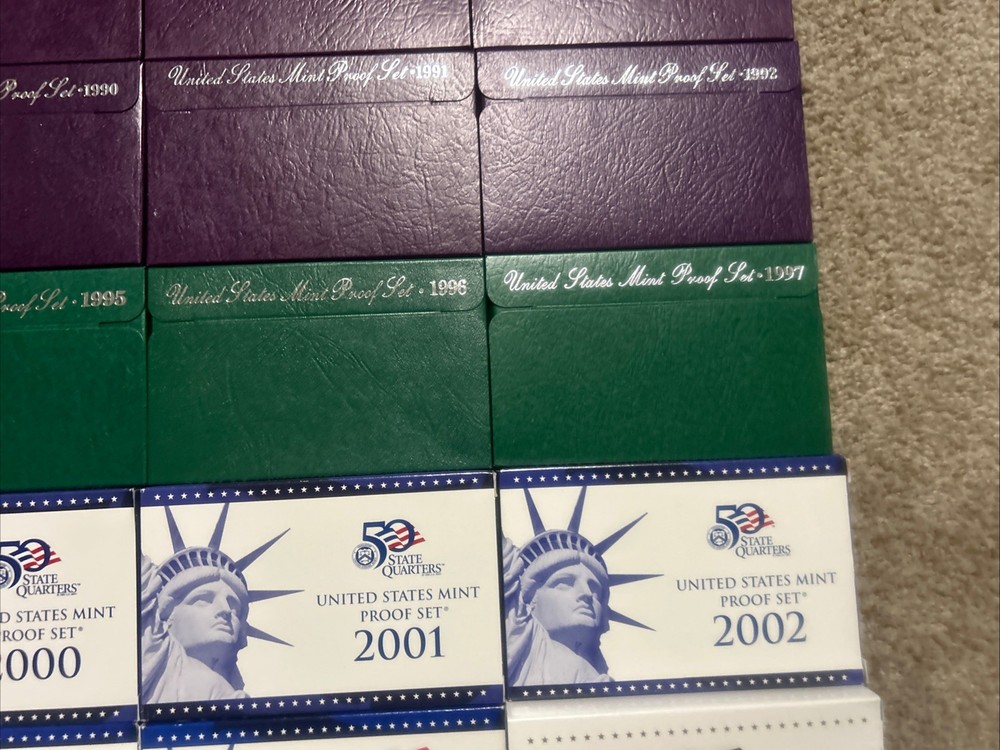 1968 to 2017 COMPLETE RUN US MINT PROOF SETS 50 ORIGINAL SETS