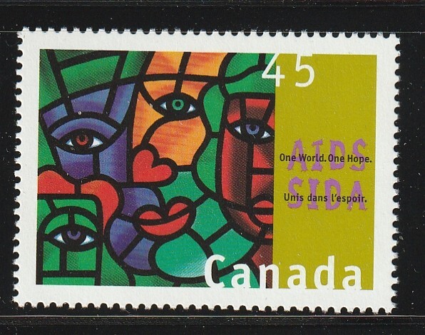 Canada #1603, Aids Awareness, MNH 1996