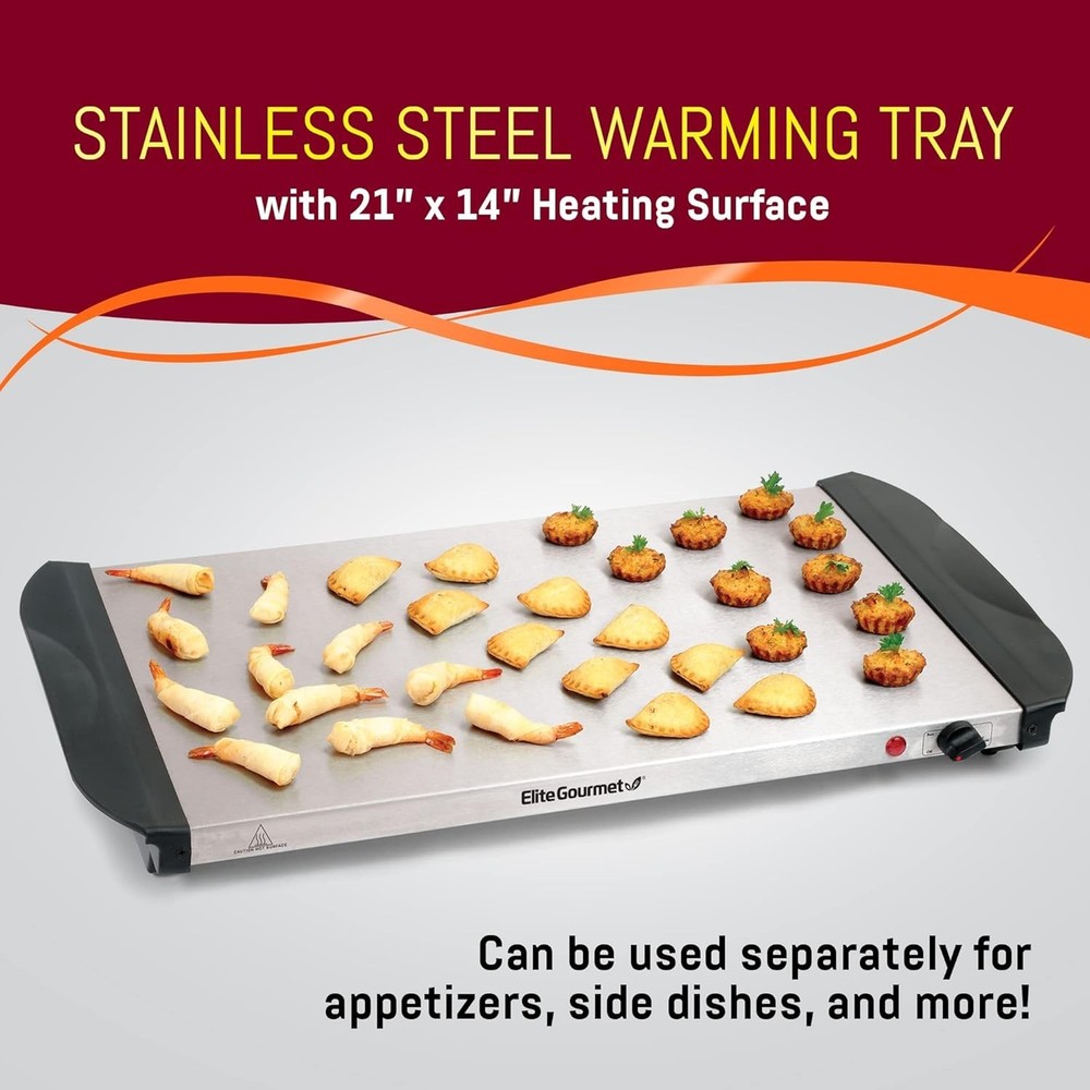 Stainless Steel Buffet Server with Carry Handles