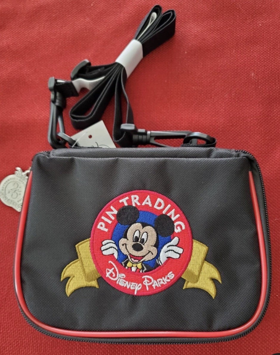 Disney Parks Pin Trading 25th Anniversary Small Mickey Pin Bag 2025 Brand New!