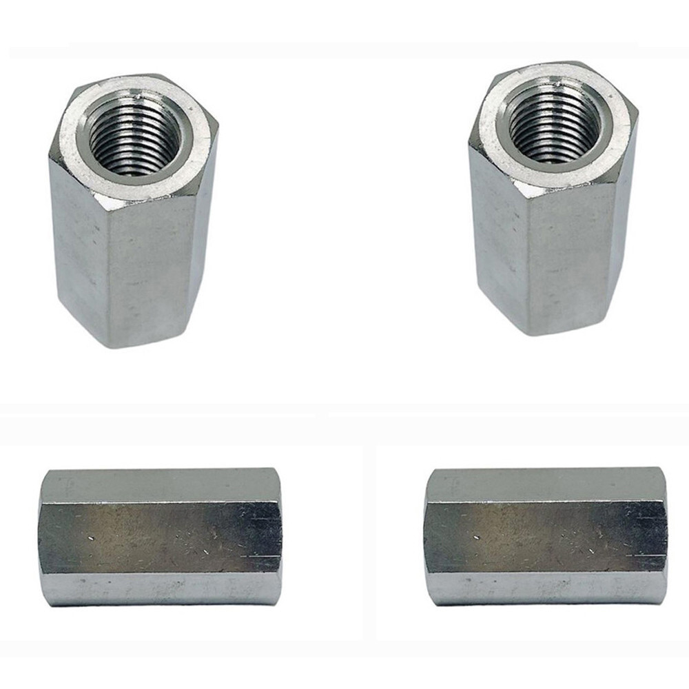Marine Grade 3/4" Coupling Nut Connecting Nut Fully Thread Stainless Steel 4 Pcs