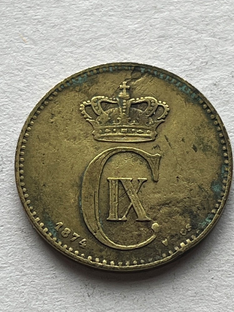 1874 Denmark 2 Ore