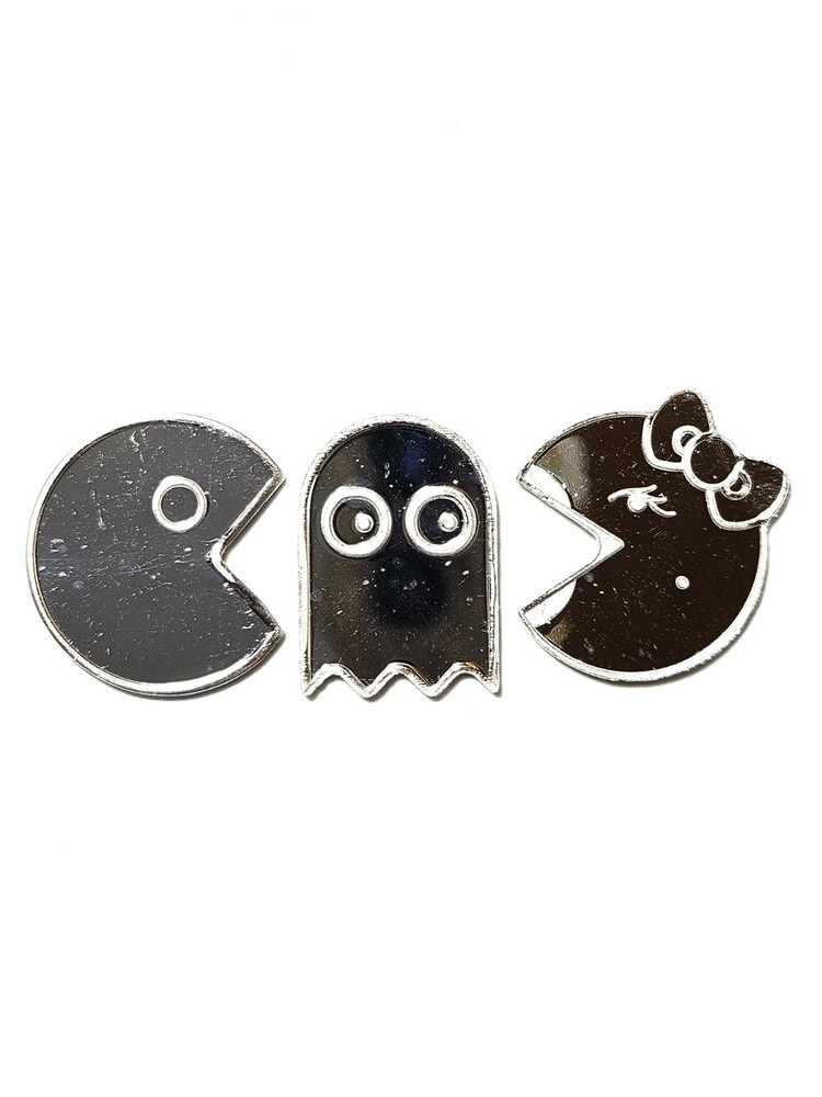 Pac Man, Ghost, & Ms Pac Man 1 Gram .999 Fine Silver Bars 3 Piece Set