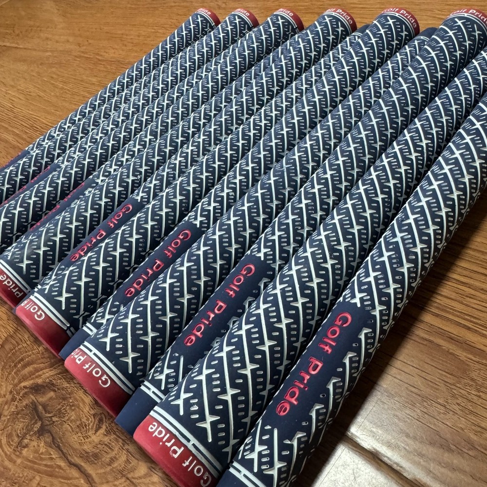 US 13-Piece Set Golf Pride Z-Grip Red Lightning Pattern Golf Grip Midsize
