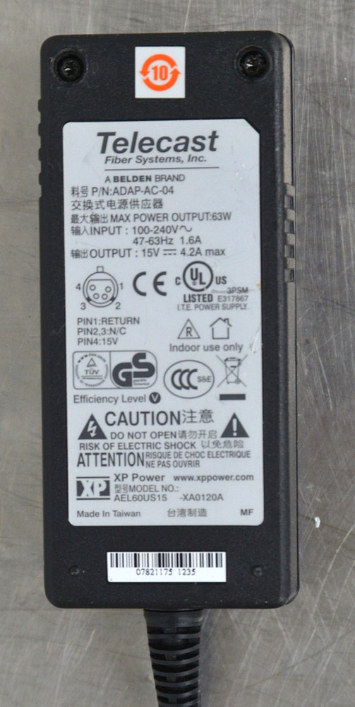 Telecast Fiber Systems Adder 162 Audio Intercom Data Multiplexer