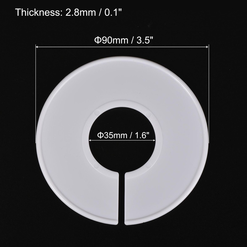 Clothes Dividers 30pcs Reusable Wardrobe Separator Round Hook White