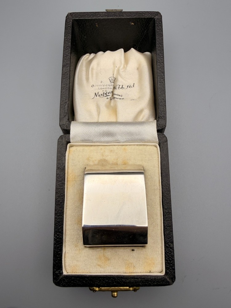 Antique Mappin & Webb Napkin Ring w/ Original Box