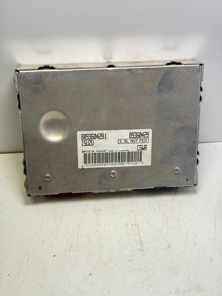 1999 Isuzu Trooper Engine Control Unit ECU 8093604291 Module