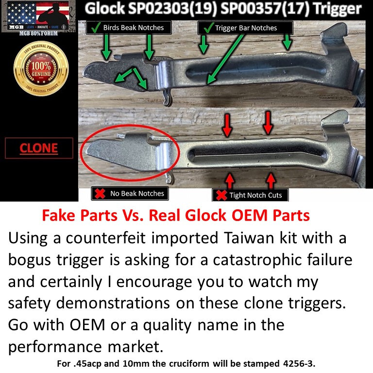 Glock 26 Lower Part Kit Gen 3 OEM G26 LPK Complete