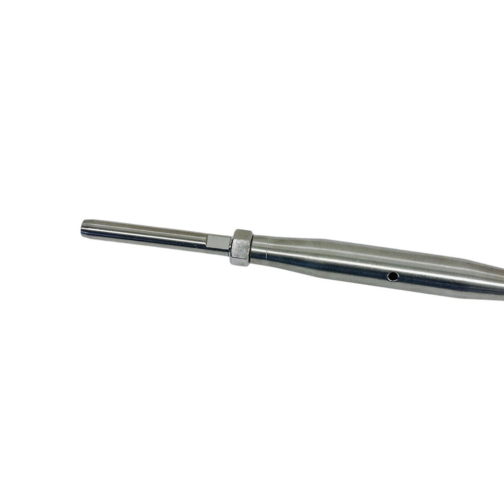 1/2" Thread Swage Stud & Stud Pipe Turnbuckle 1/4" Cable Stainless Steel 4 PC