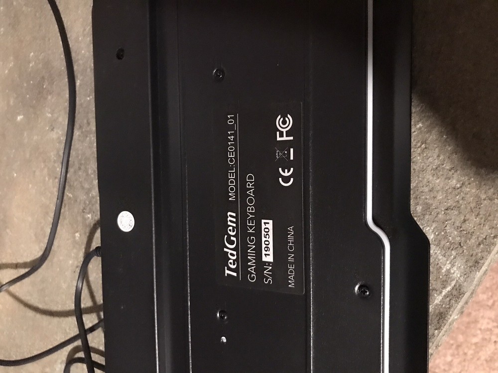 TedGem Gaming Keyboard Model CE0141_01 Black USB Wired