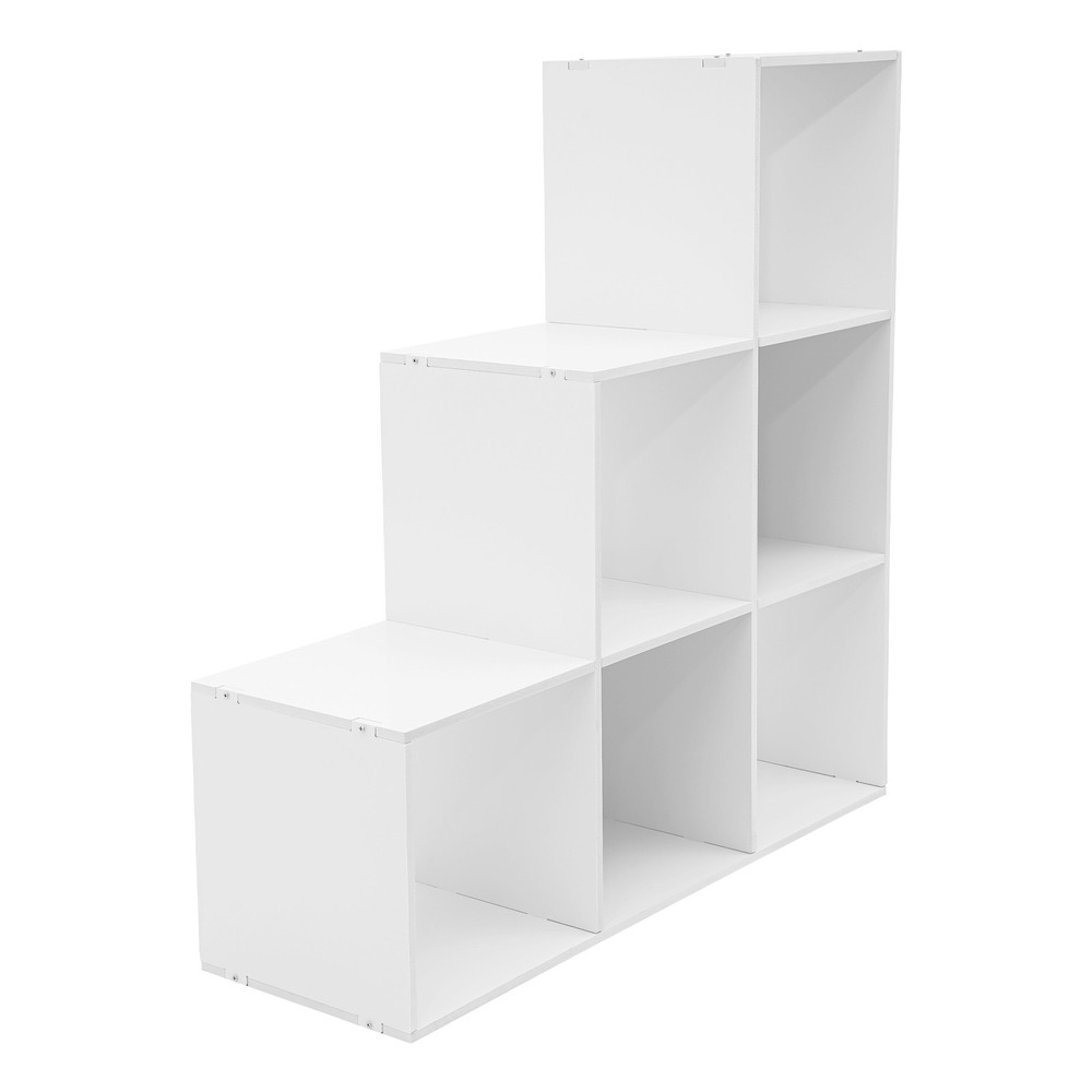 6-Cube Storage Organizer, Bookcase, Display Compartment, Open Back, Home Office.