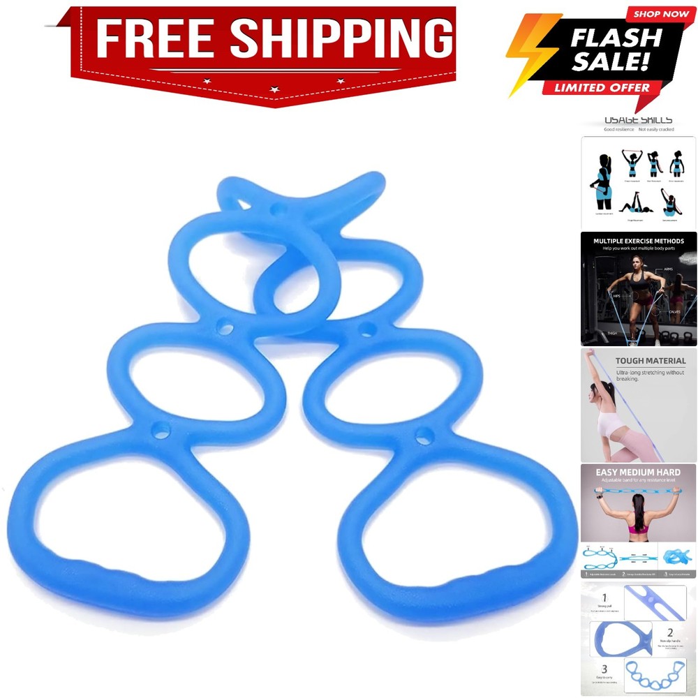 Resistance Bands for Working Out, Adjustable 7-Ring with Handles, Exercise St...