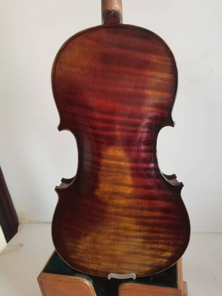 Master 4/4 violin Stradi model 1pc Solid flamed maple back spruce top K4015