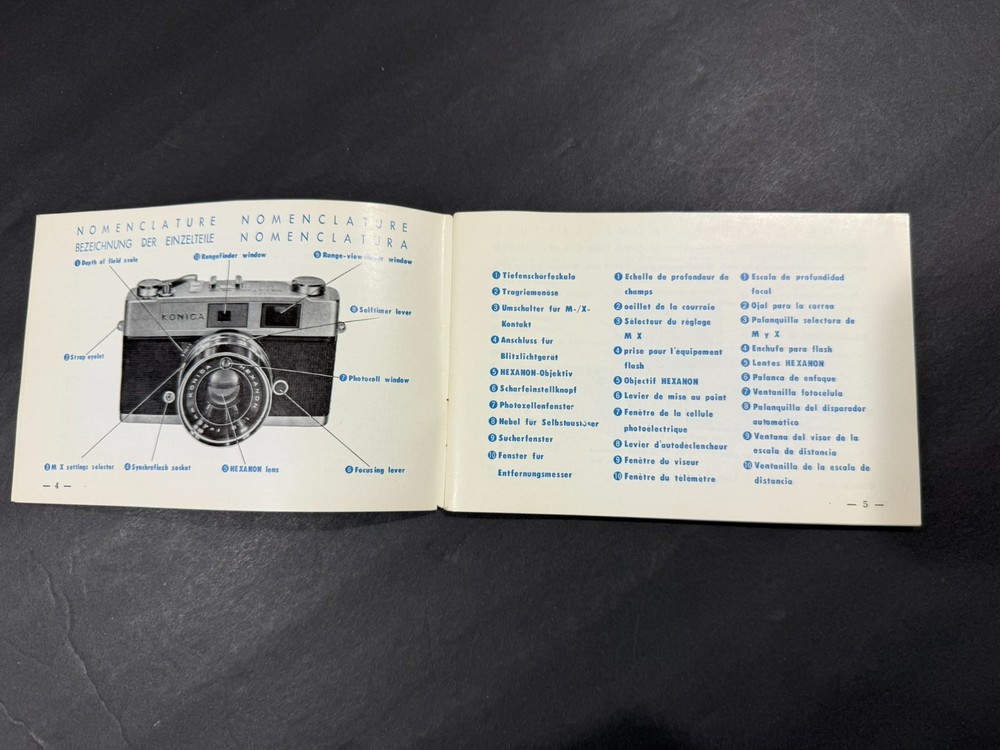 Konica Auto 52 Camera Instruction Manual