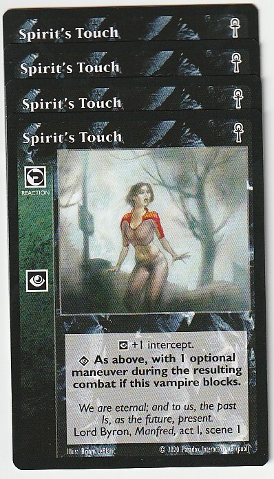 Spirit's Touch x4 5th Edition VTES Jyhad