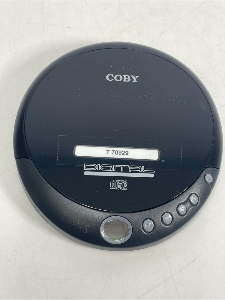 Coby Portable Compact CD-109 -BLK Player Tested Working