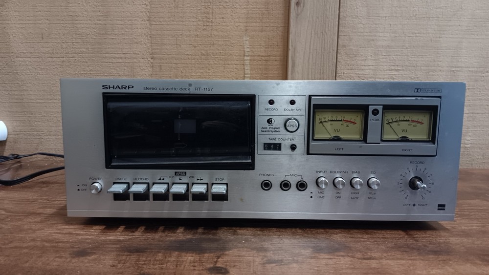 Vintage SHARP Cassette Deck Model RT-1157