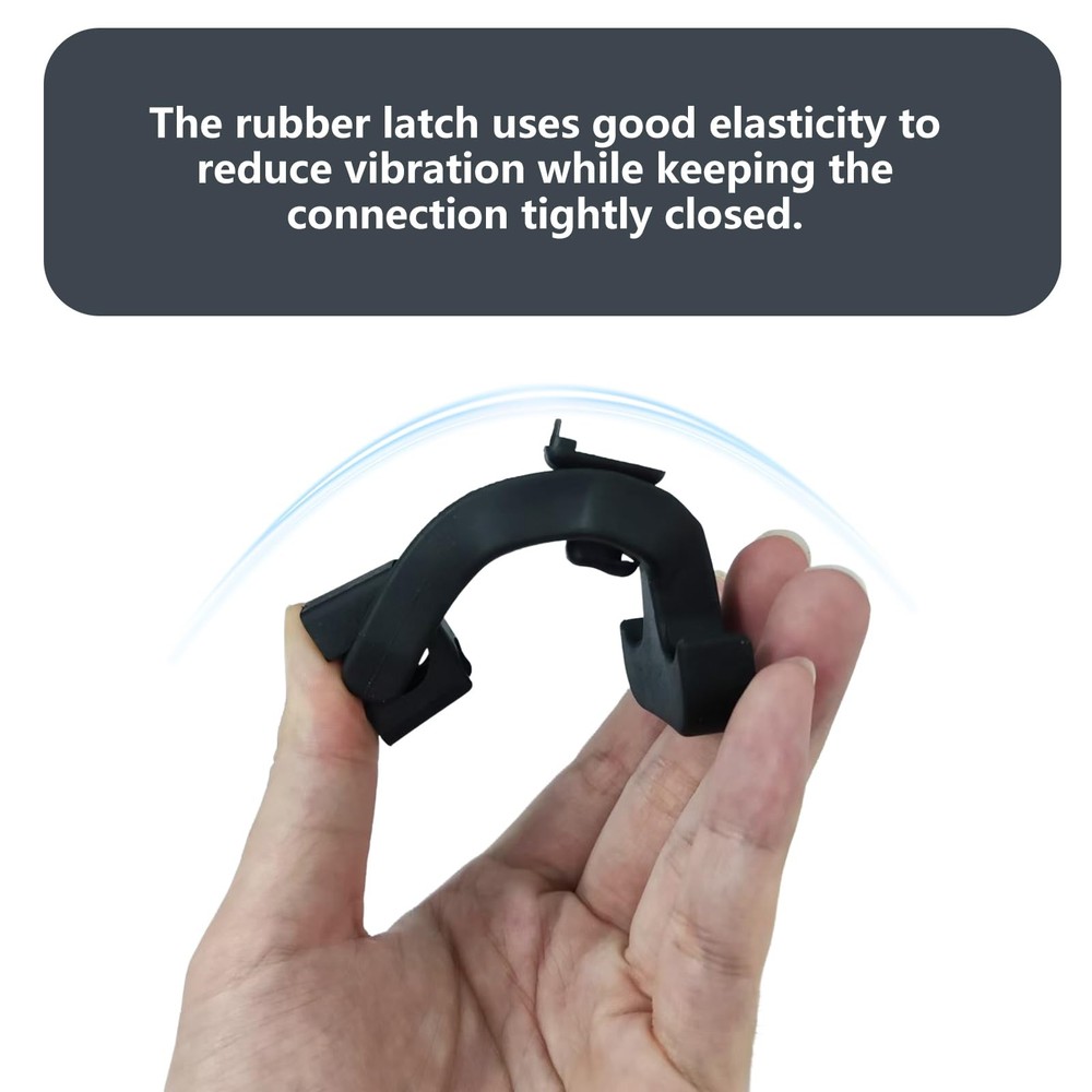 2 Pack Cooler Latch Replacements, Flexible Rubber Draw Latches for Black