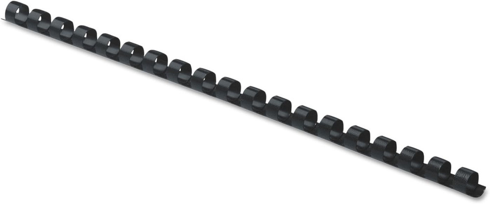 1/4In Black Binding Combs (25 Pack)