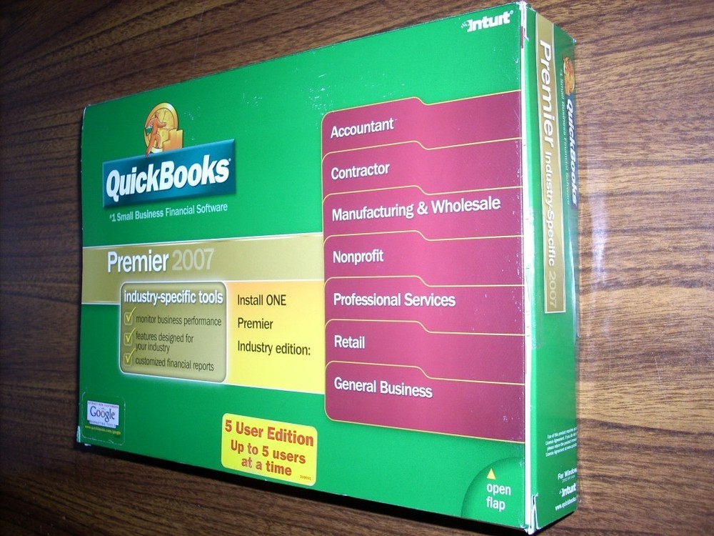 Quickbooks Premier 2007 (5-User)(Windows)