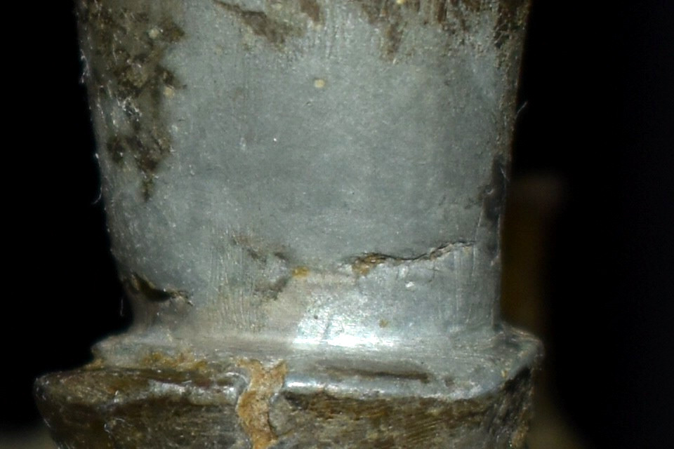 Antique "A BEGINNER" Hollow Metal Spelter ? Sculpture 11.25”T