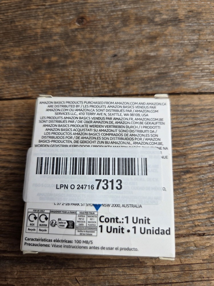 Amazon Basics 128GB Micro SDXC Memory Card with Full Size Adapter, A2 NEW Open