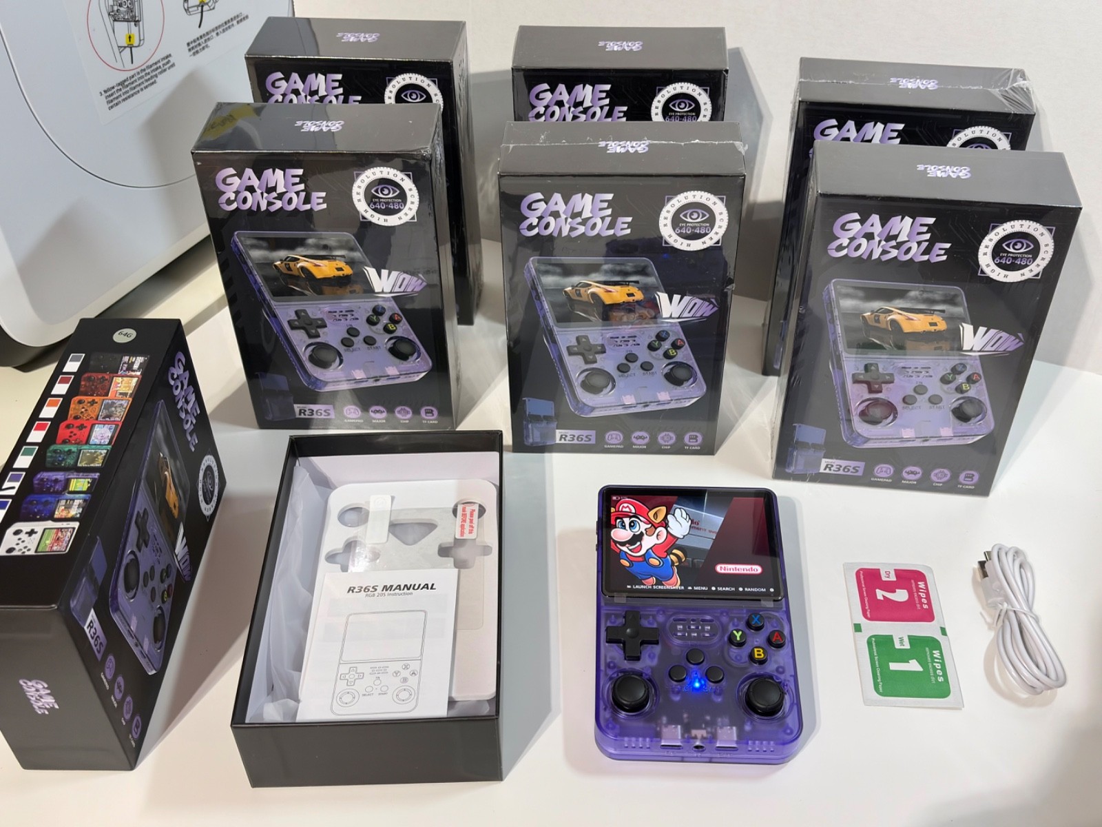 R36s Retro Handheld Premium Gaming Console with 21,000 Top-Tier Video Games